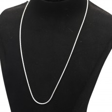 92.5 Sterling Silver Traditional Plain Chain for Girl's